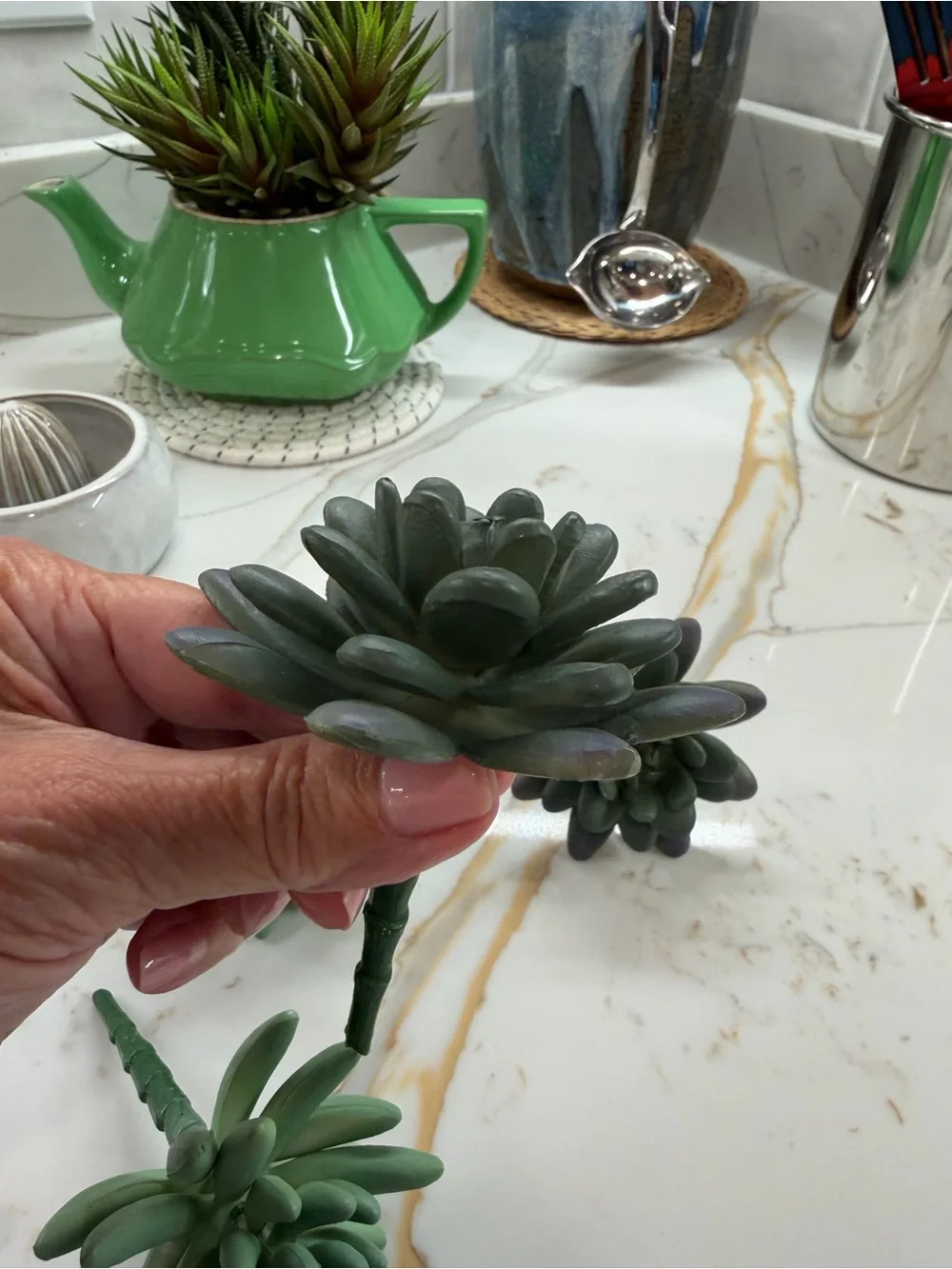 Artificial Succulent Arrangement in Green -